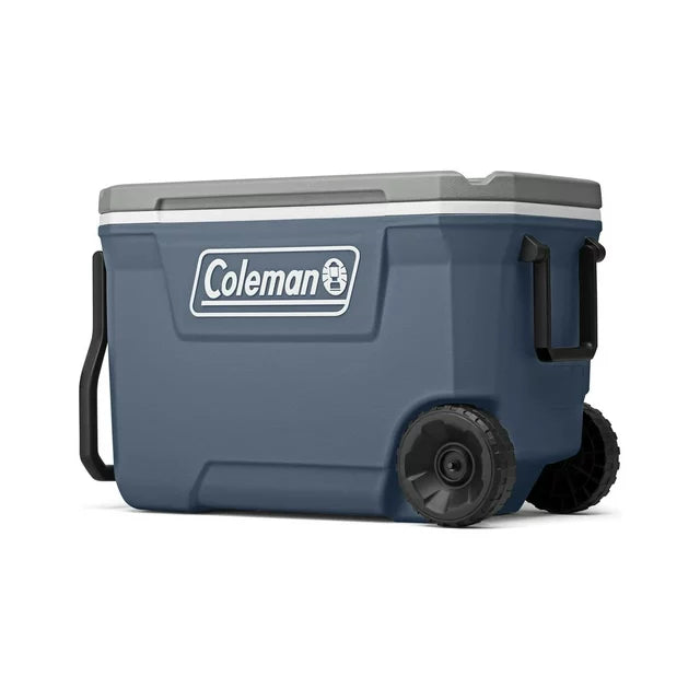 Coleman 316 Series 62QT Lakeside Blue Hard Chest Wheeled Cooler