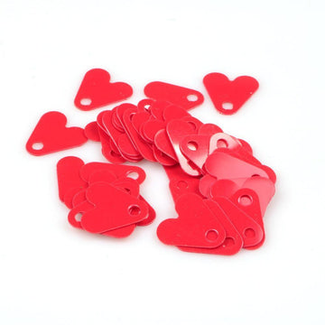 Plastic Red Heart Tablets Sequin for Attracting Fish